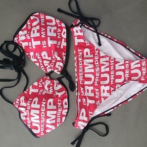 String bikini "Trump is my president"